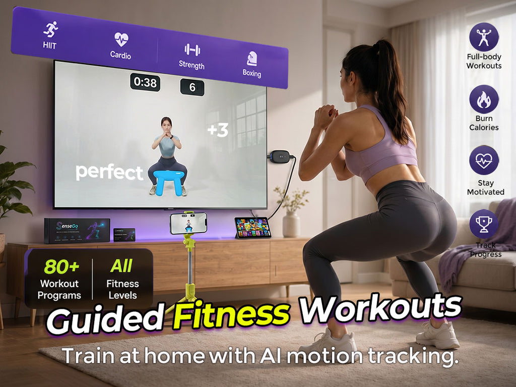 SenseGo AI Motion Gaming System | Games, Workouts & Family Fun on Your TV