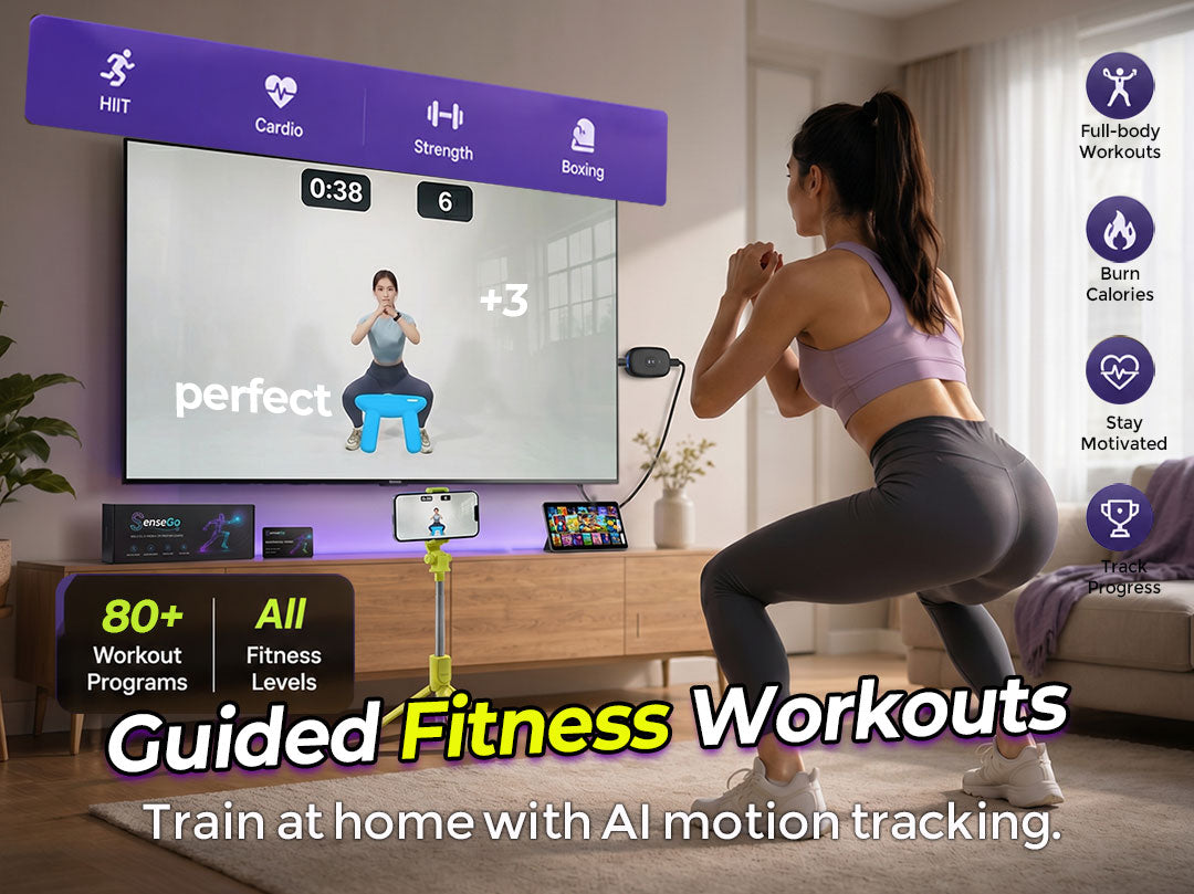 SenseGo AI Motion Gaming System | Games, Workouts & Family Fun on Your TV