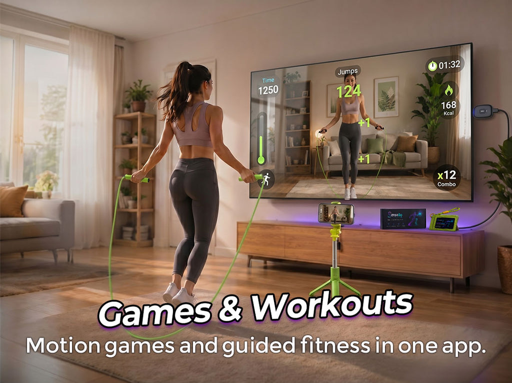 SenseGo AI Motion Gaming System | Games, Workouts & Family Fun on Your TV